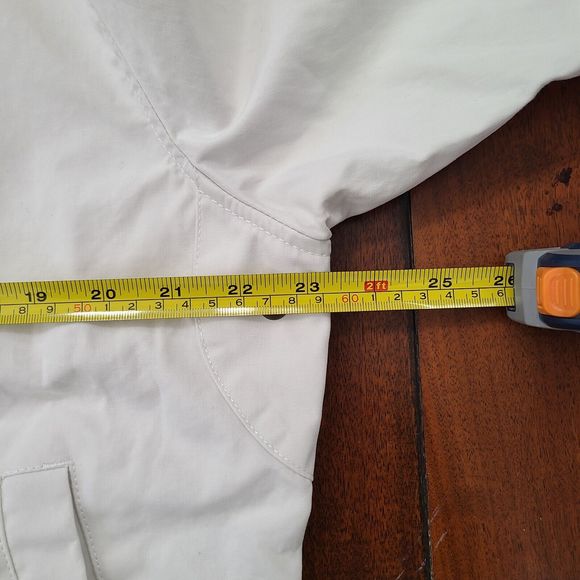 Vintage DEUS EX MACHINA Motorcycles Spell Out Garth Bomber Track Jacket White XL - Picture 9 of 12